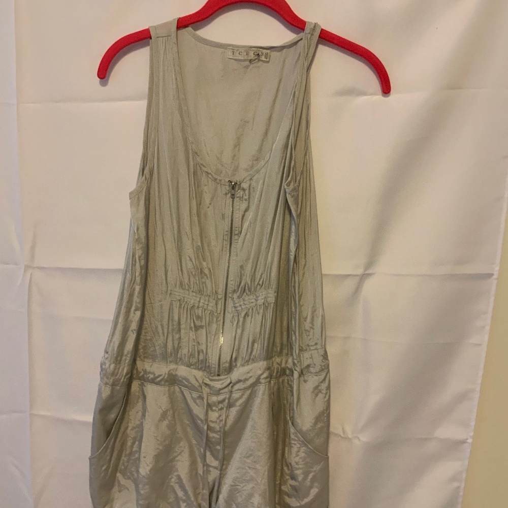 Stunning silver romper